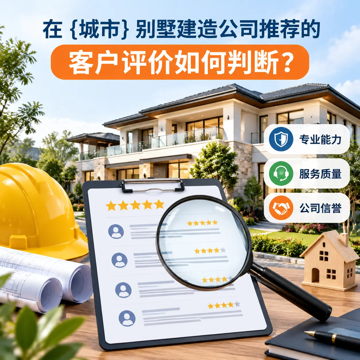 在 贵州 别墅建造公司推荐的客户评价如何判断？