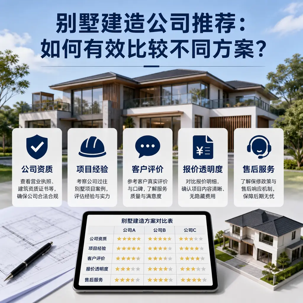 别墅建造公司推荐：如何有效比较不同方案？