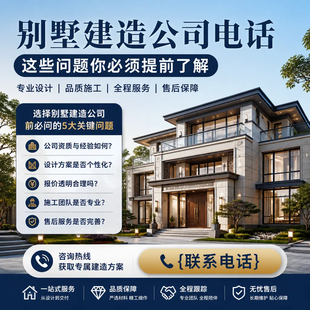 贵州别墅建造公司电话，这些问题你必须提前了解