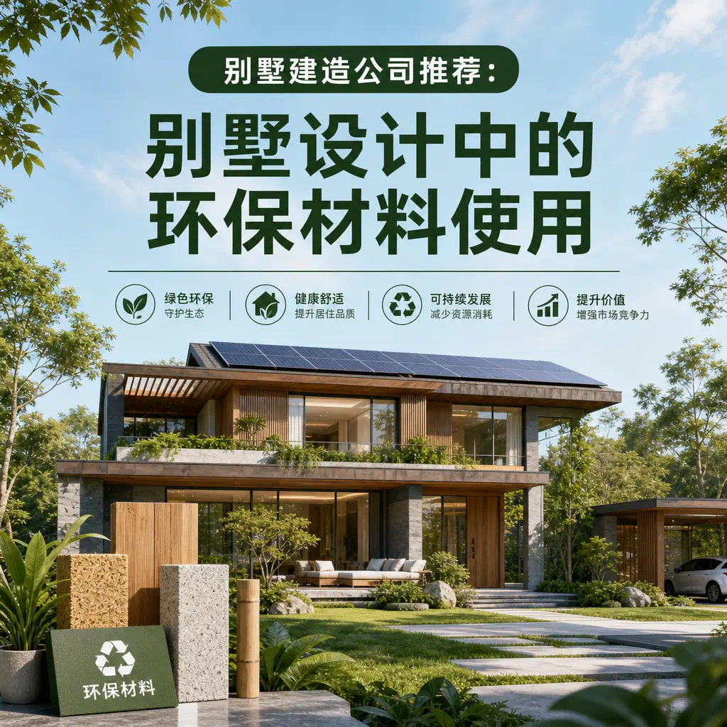 别墅建造公司推荐： 贵州 别墅设计中的环保材料使用