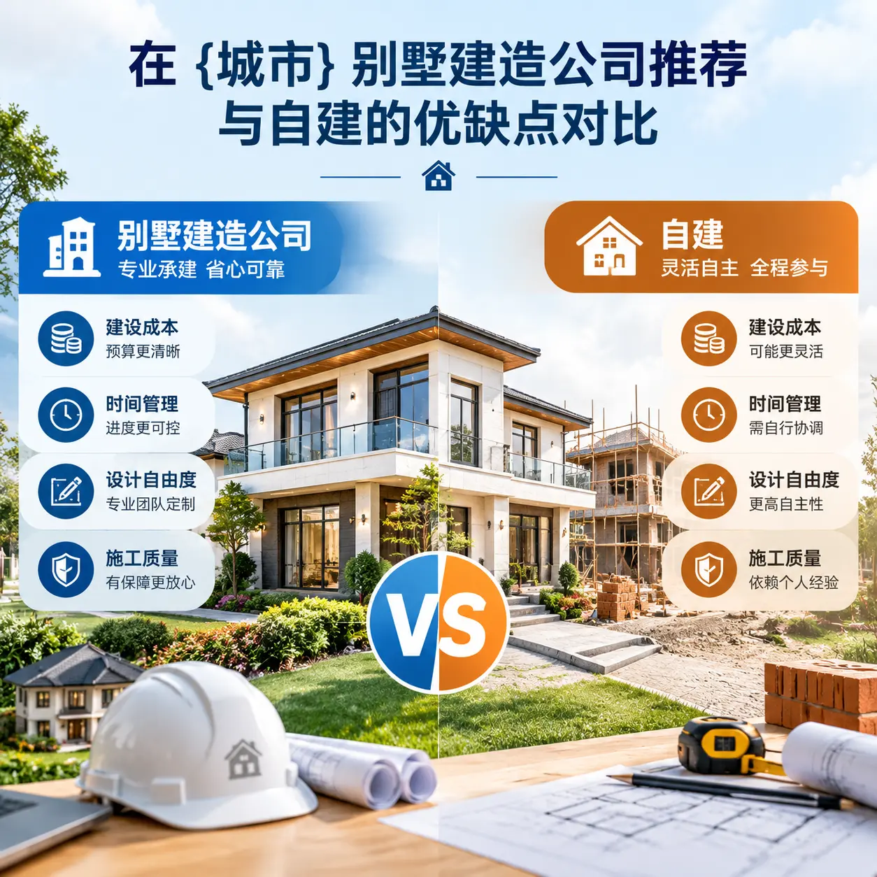 在 贵州 别墅建造公司推荐与自建的优缺点对比